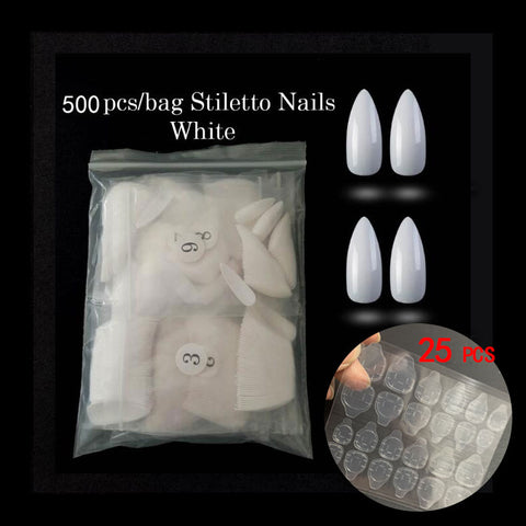 500pcs/opp Ballerina Nail Art Tips Press on